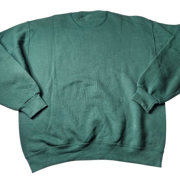 Vintage Irish Sweatshirt Men's Large Green Embroidered Sweatshirt Jerzees Y2K - Picture 4 of 7
